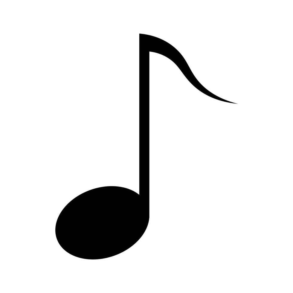 diseño de ilustración de icono de nota musical vector