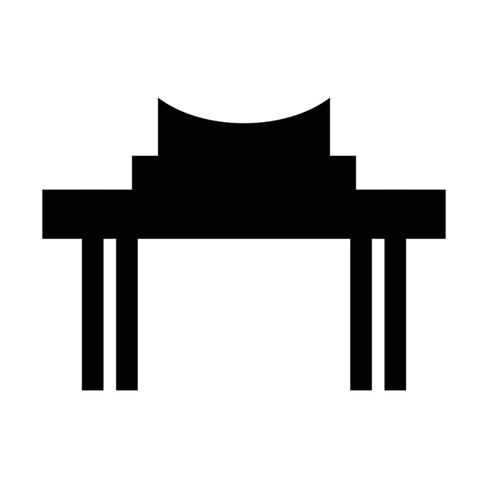 simple gate icon illustration design vector