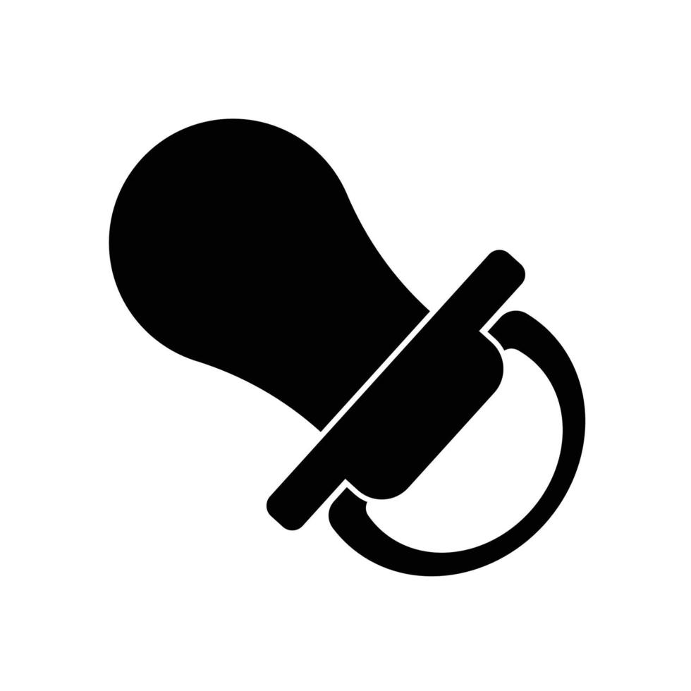 baby pacifier icon vector