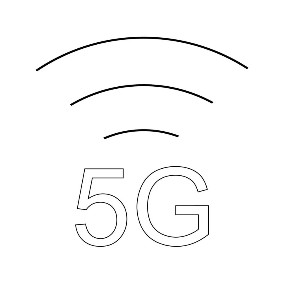 5g signal icon illustration design vector