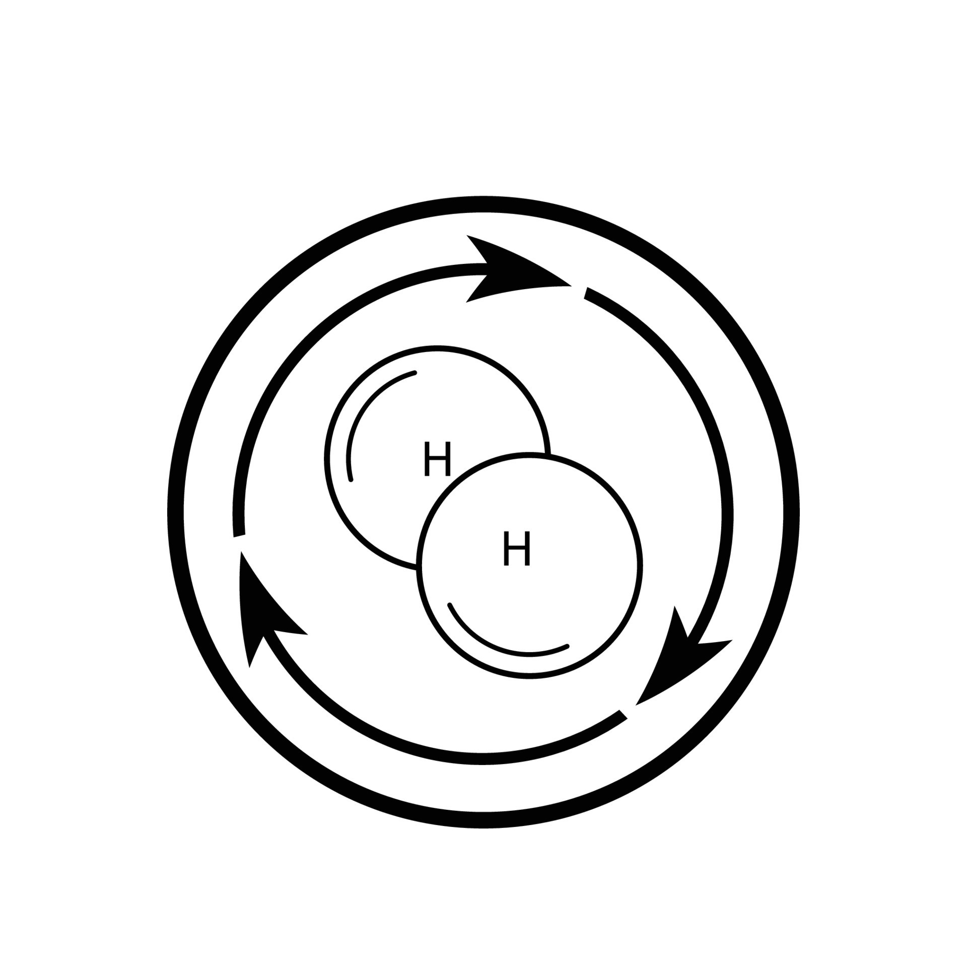 simple hydrogen logo illustration design 16831693 Vector Art at Vecteezy