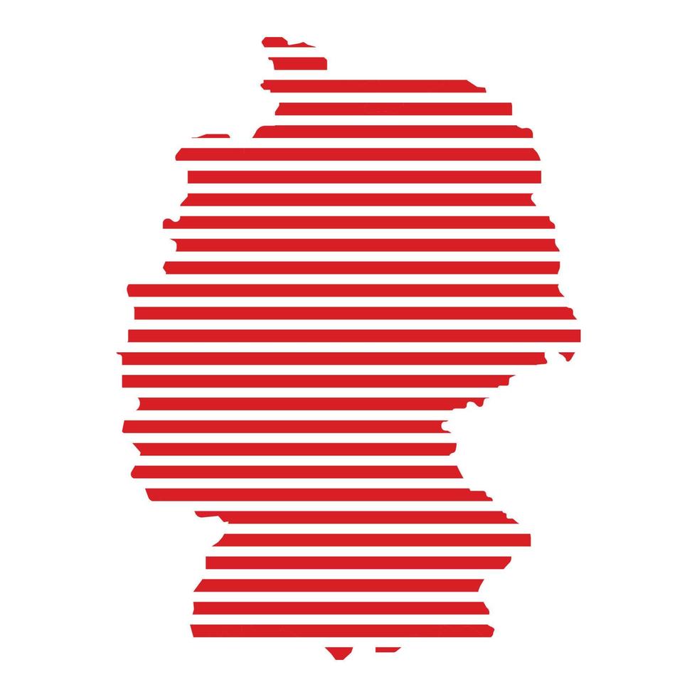 logotipo de mapa alemán vector
