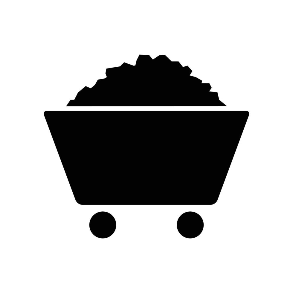 coal mining icon vector