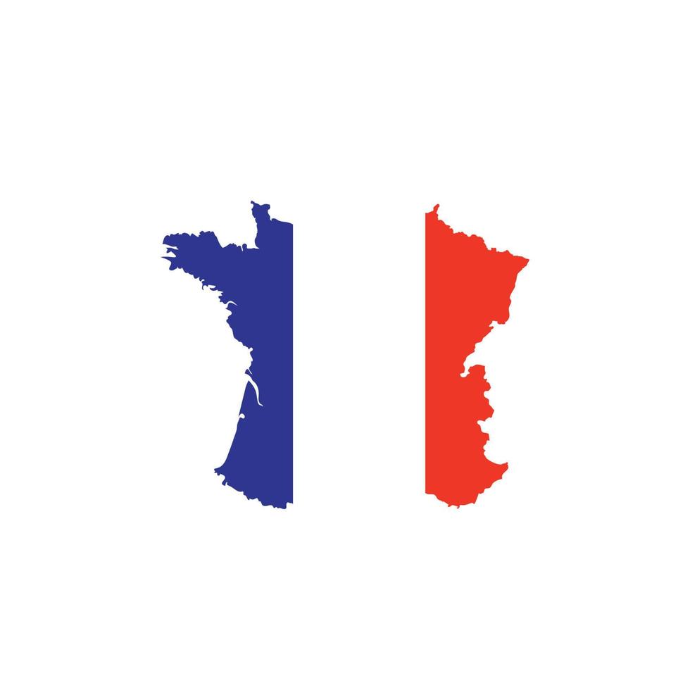 france map logo illustration design vector