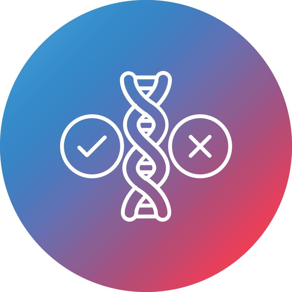 Bioethics Debate Line Gradient Circle Background Icon vector