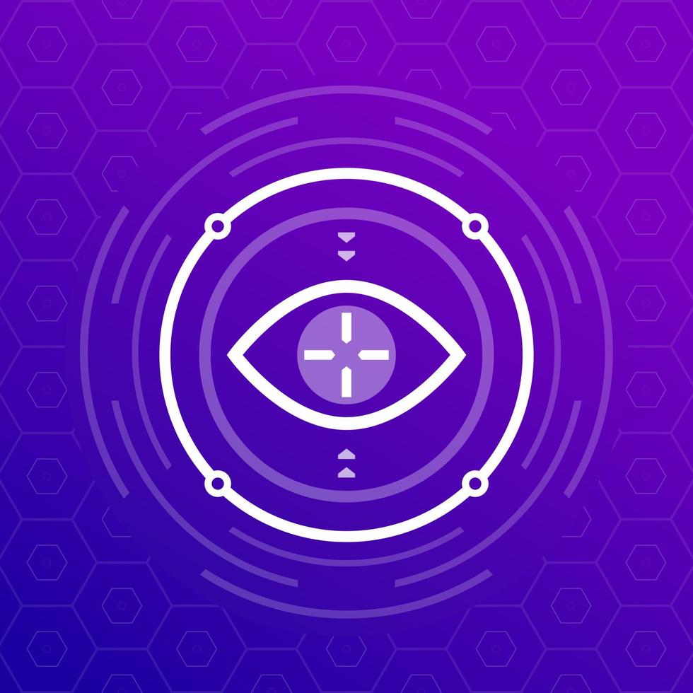 eye tracking icon, vector design