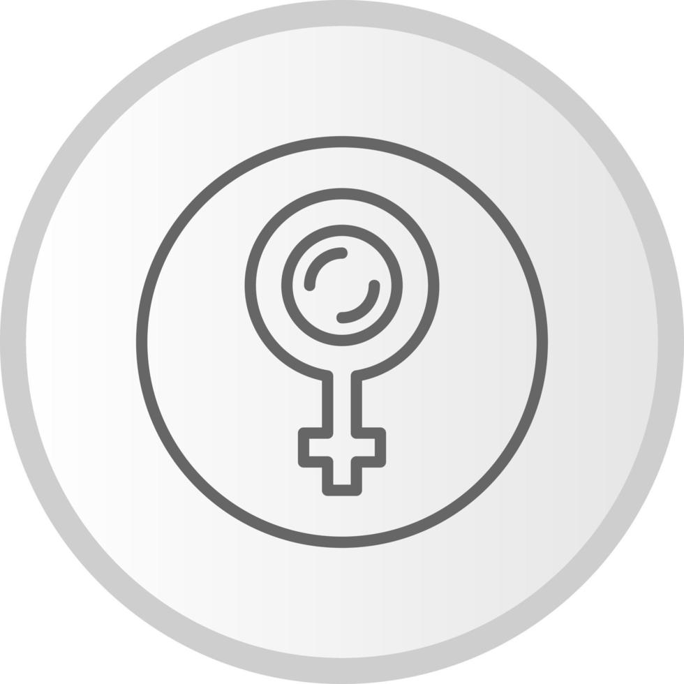 icono de vector de símbolo de género femenino