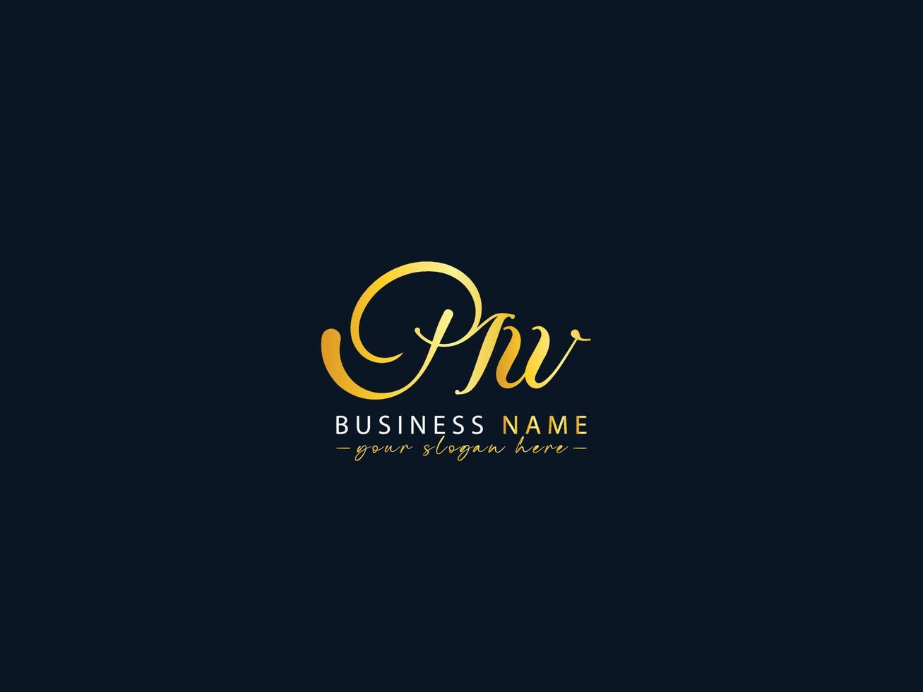Typography Mw Logo, Creative mw Letter Logo Design vector