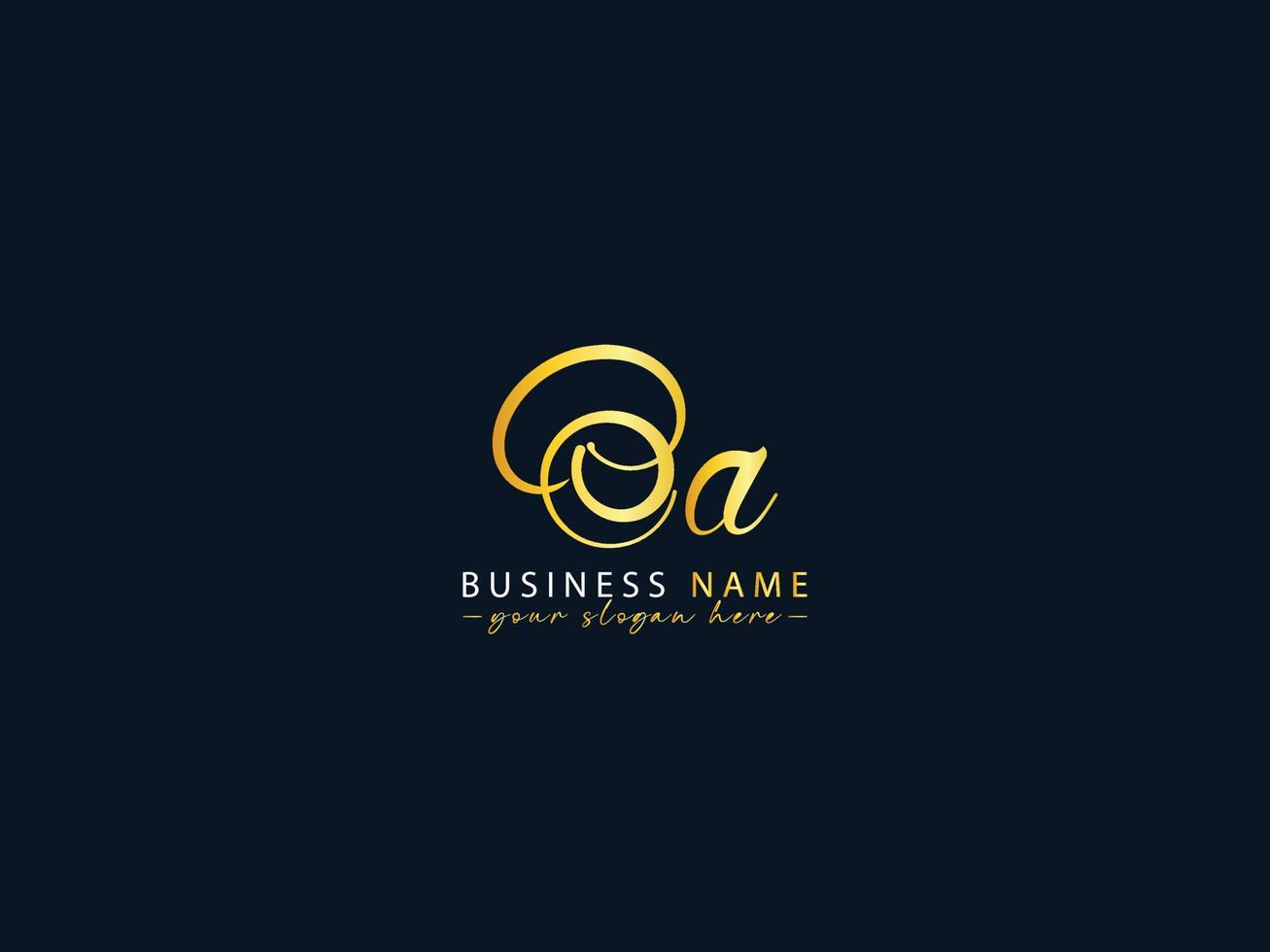 Wedding Pa Signature Logo, Unique Pa Logo Letter Design vector