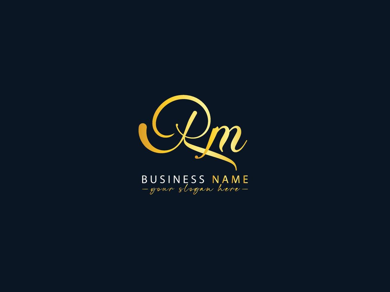 Feminine Rm Logo Icon, Initial Rm Logo Letter Design 16832944 Vector ...