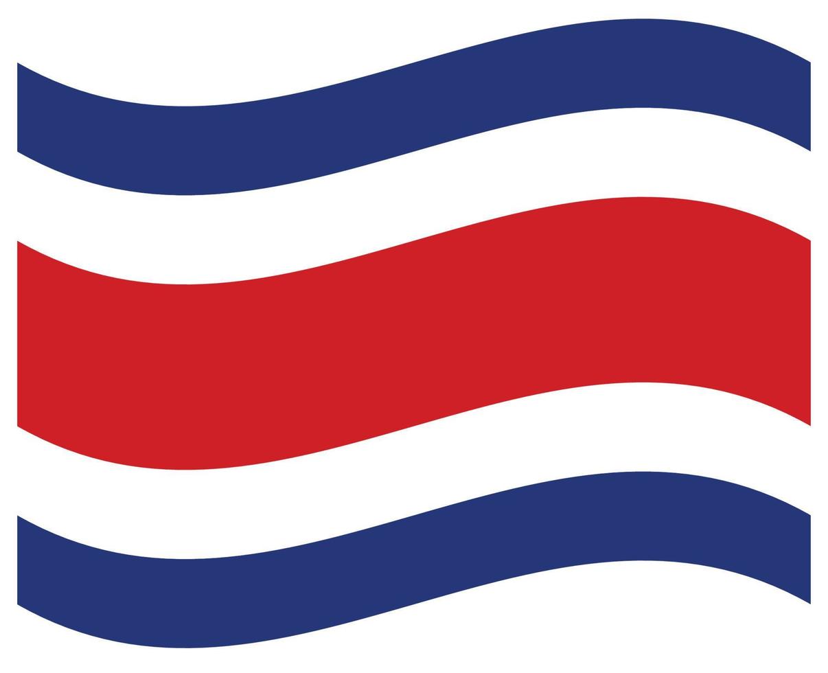 bandera nacional de costa rica - icono de color plano. vector