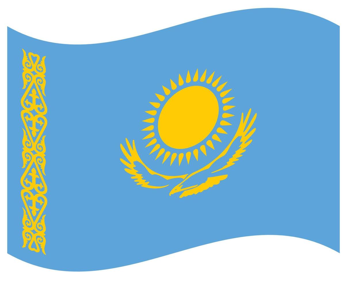 National flag of Kazakhstan - Flat color icon. vector