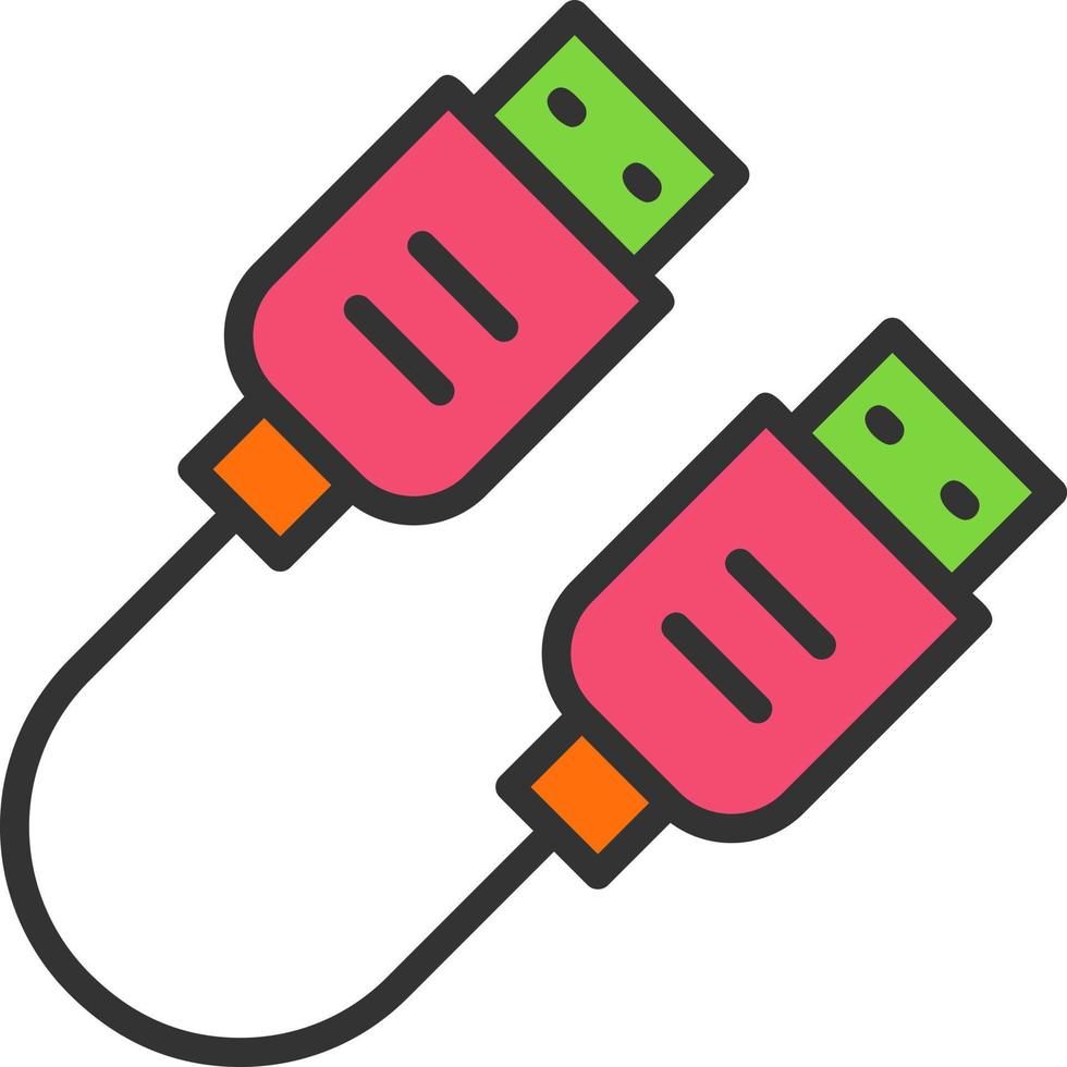 icono de vector de enchufe usb