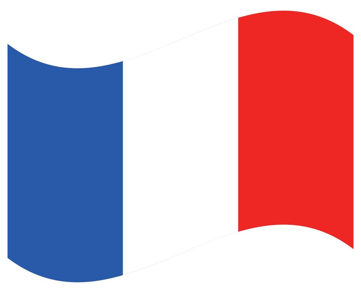 bandera nacional de francia - icono de color plano. vector