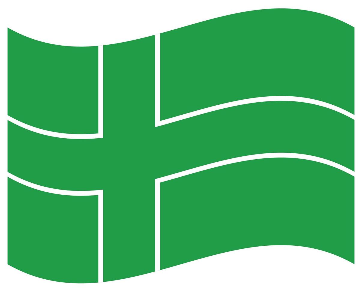 National flag of Ladonia - Flat color icon. vector