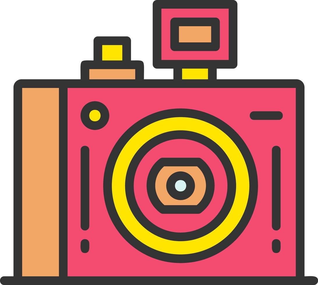 Compact Camera Vector Icon