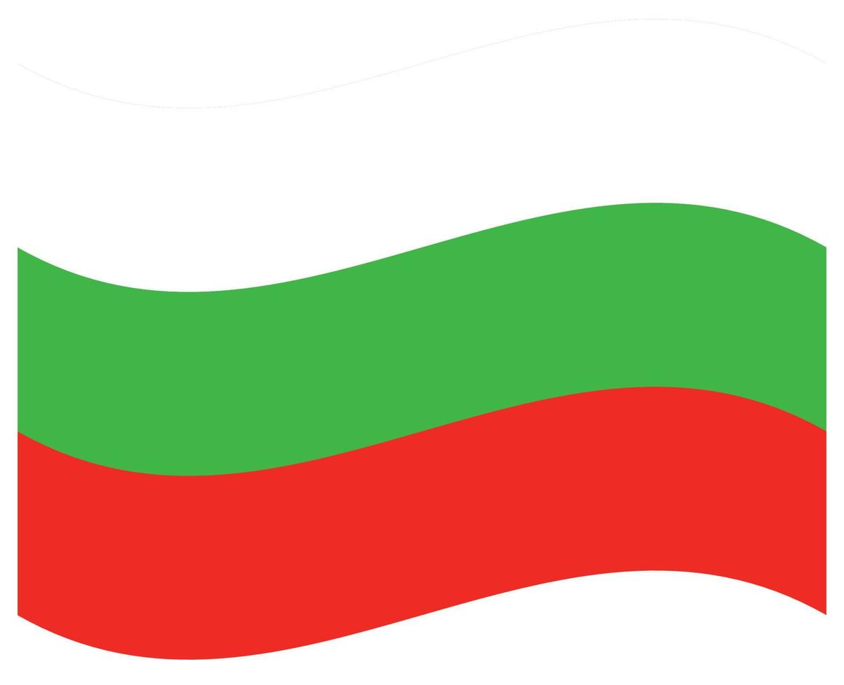 National flag of Bulgaria - Flat color icon. vector