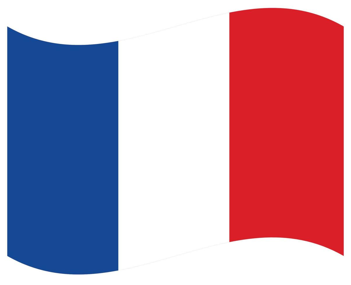 National flag of France - Flat color icon. vector