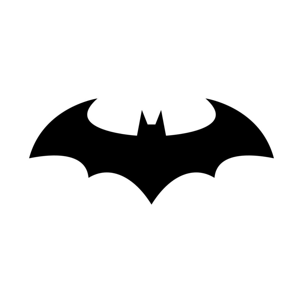 logo de batman, señal de batman sobre fondo blanco vector