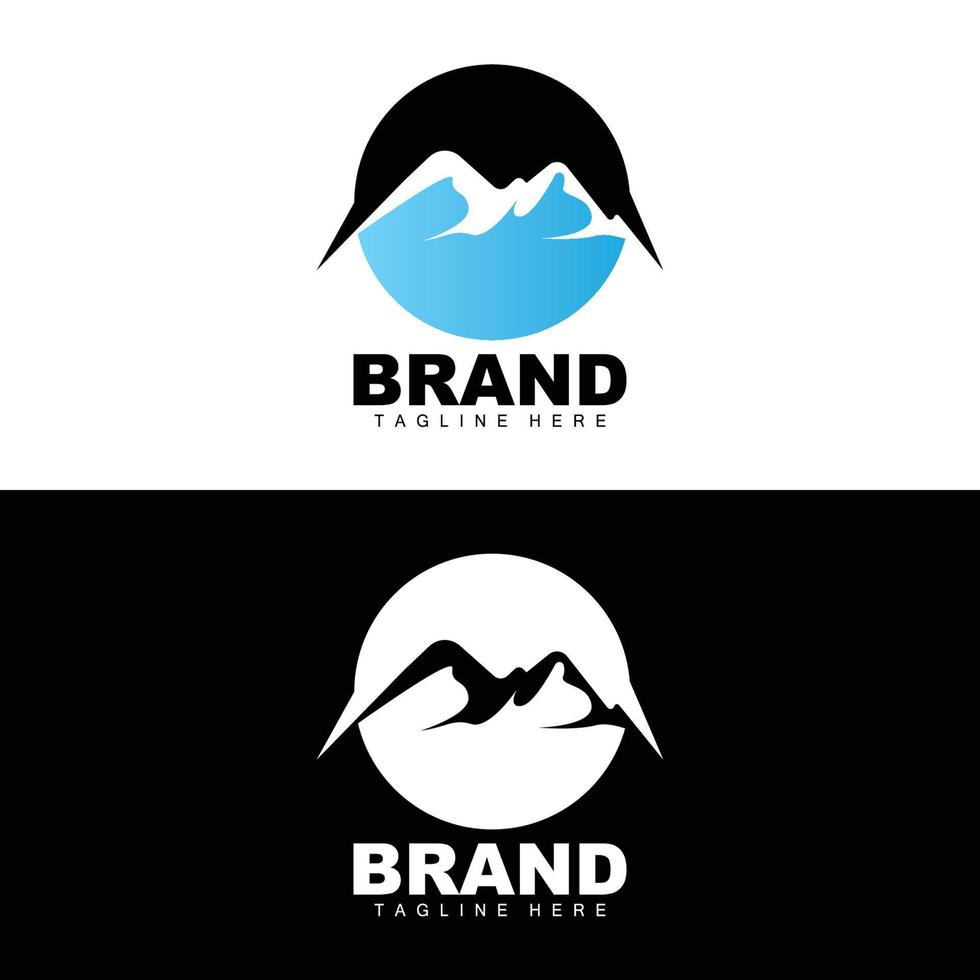 Mountain Logo, Vector Mountain Climbing, Adventure, Design For Climbing, Climbing Equipment, And Brand With Mountain Logo