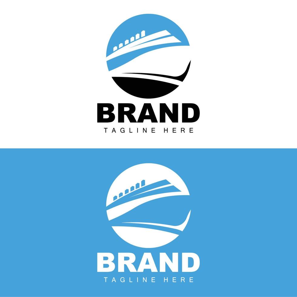 Ship Logo, Ocean Transport Vector, And Cruise Ship, Cargo, Logistics, Sailing School, Speedboat vector