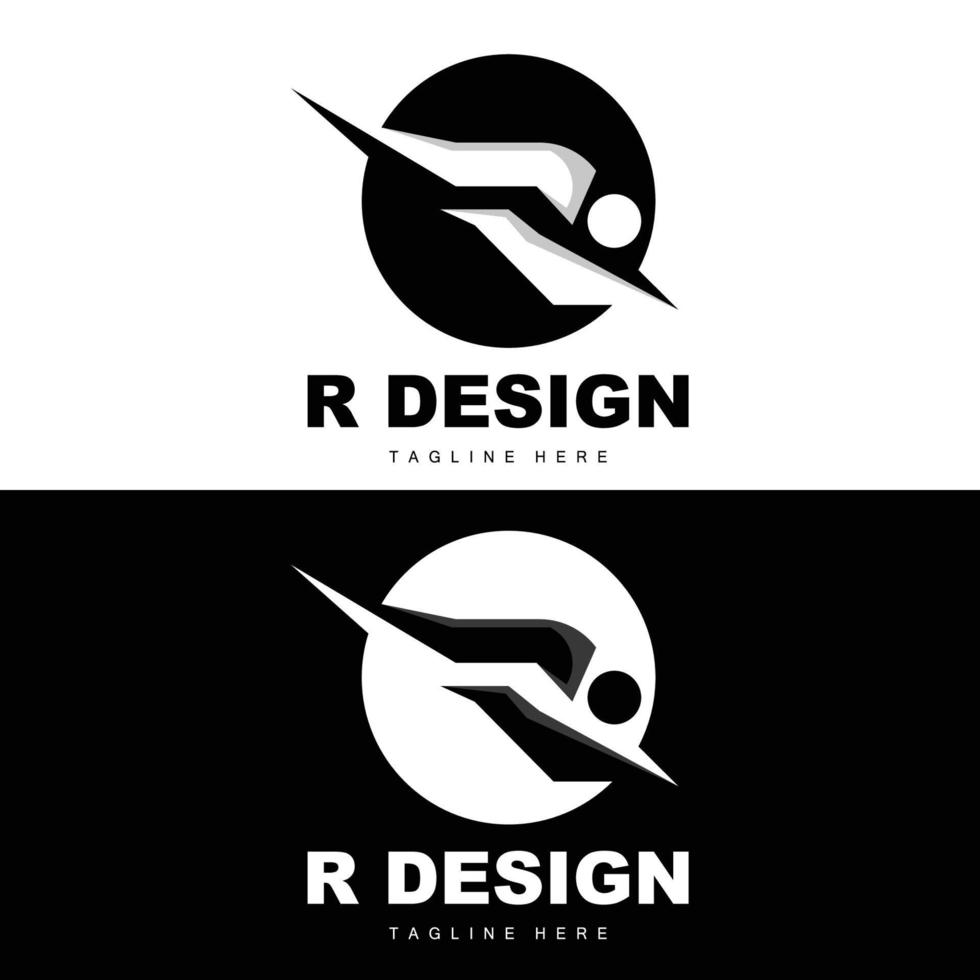 R Letter Logo, Alphabet Vector, Initial R Product Brand Logotype Design vector