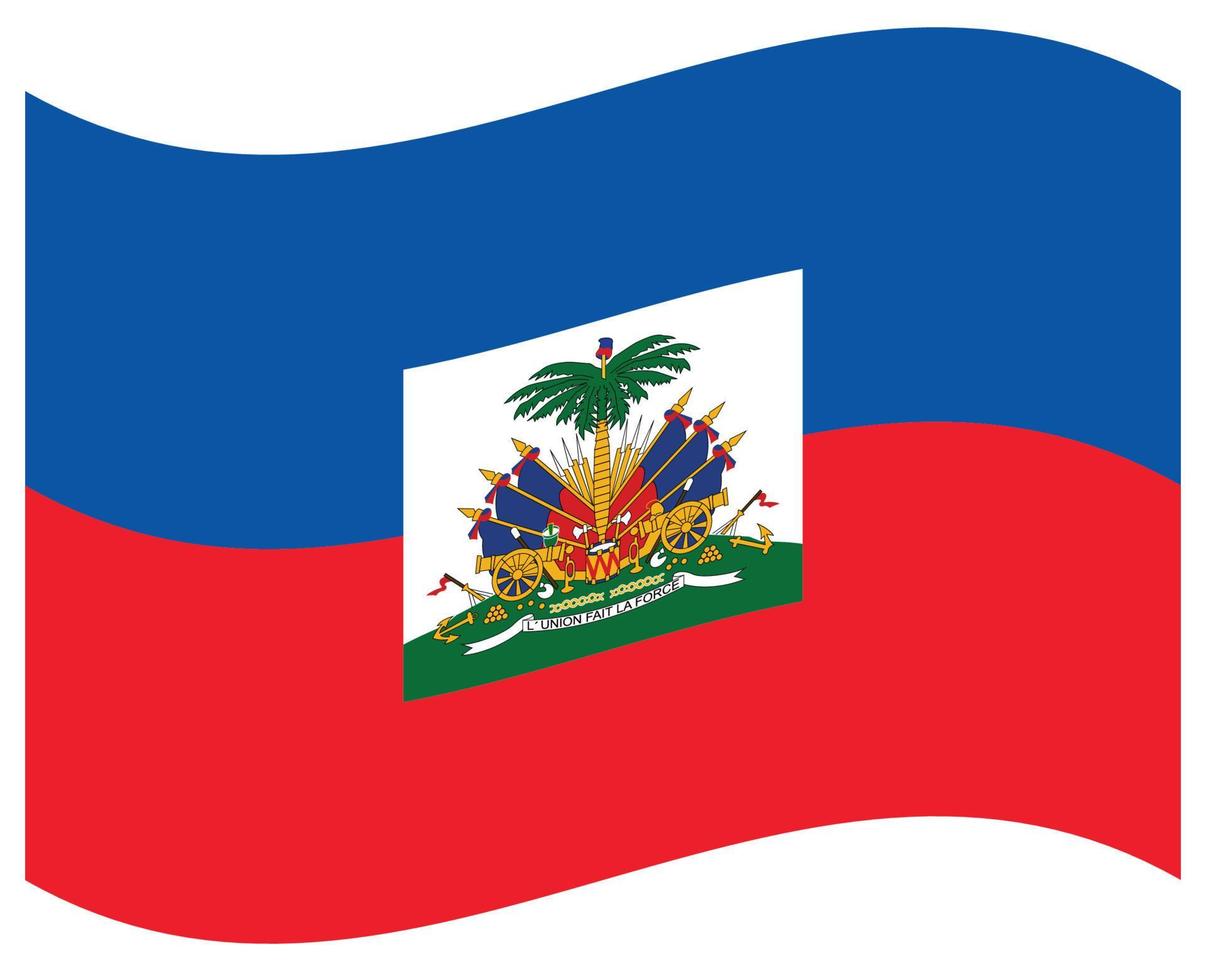 National flag of Haiti - Flat color icon. vector