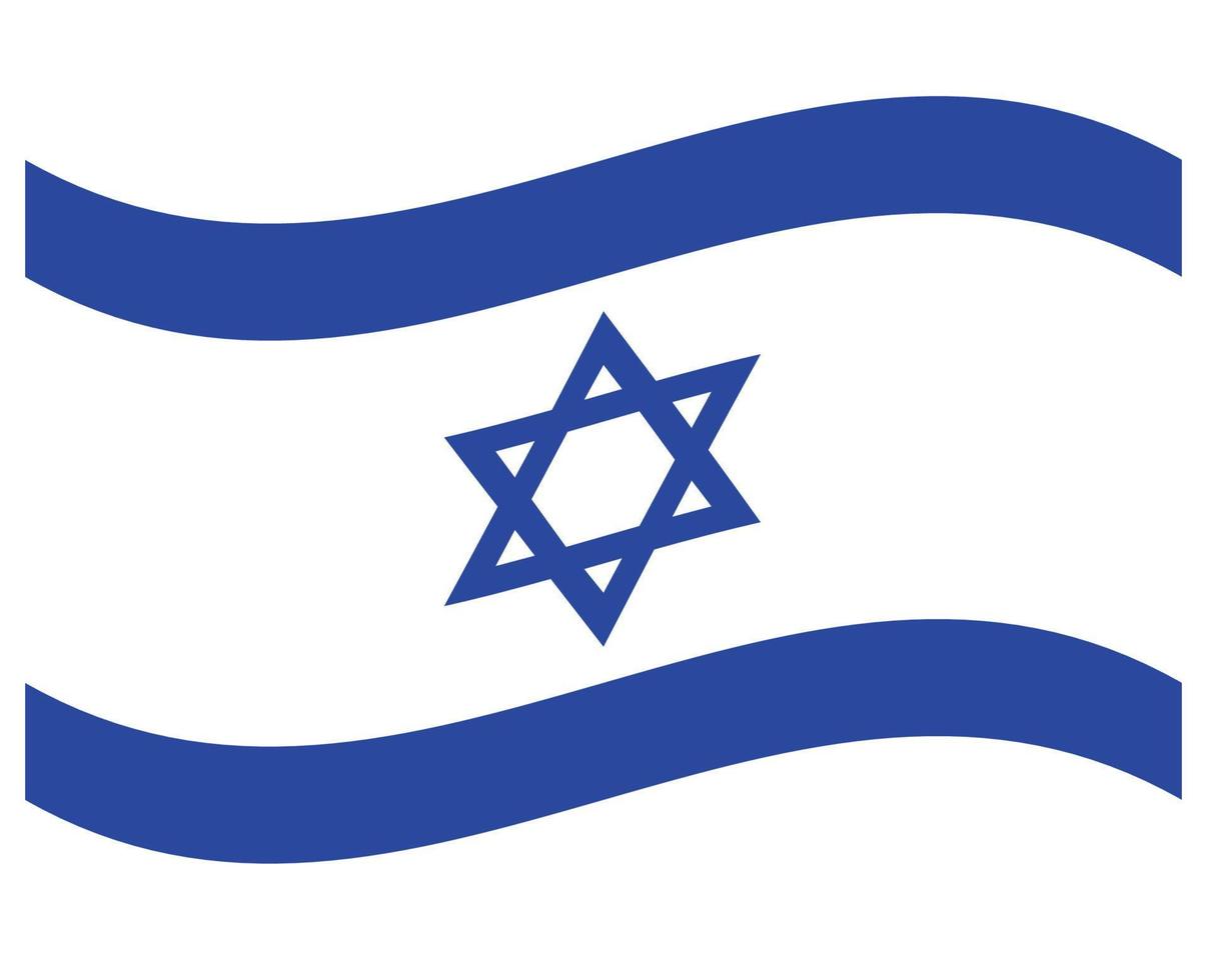 bandera nacional de israel - icono de color plano. vector