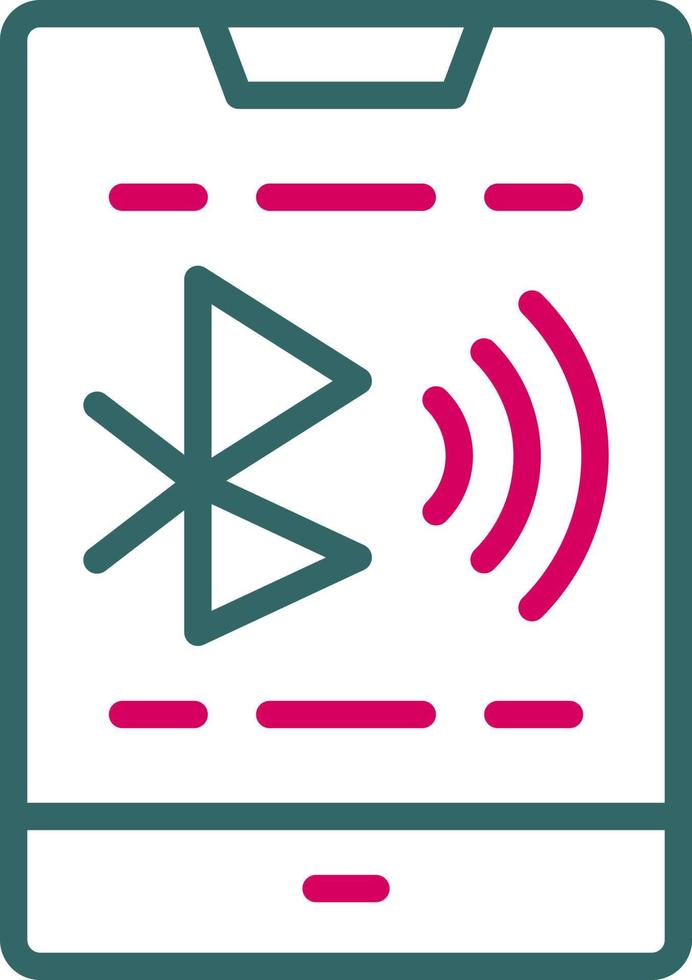 icono de vector de señales bluetooth