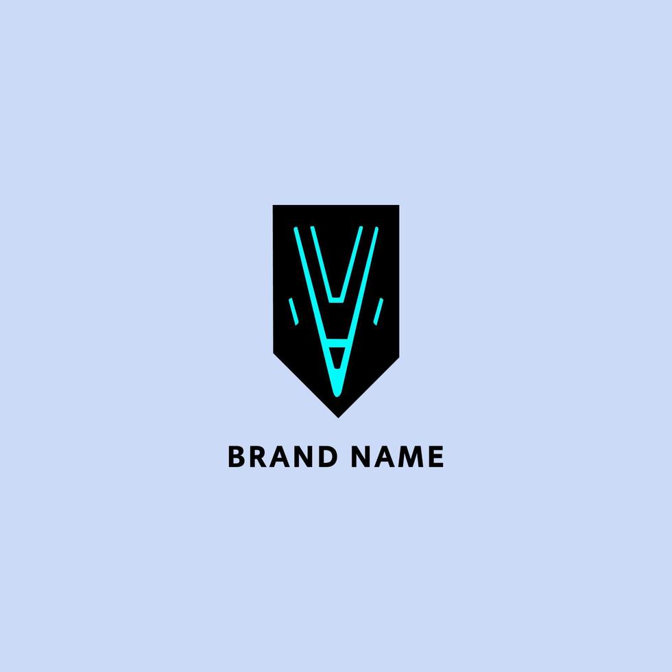 plantilla de diseño de logotipo letra v vector