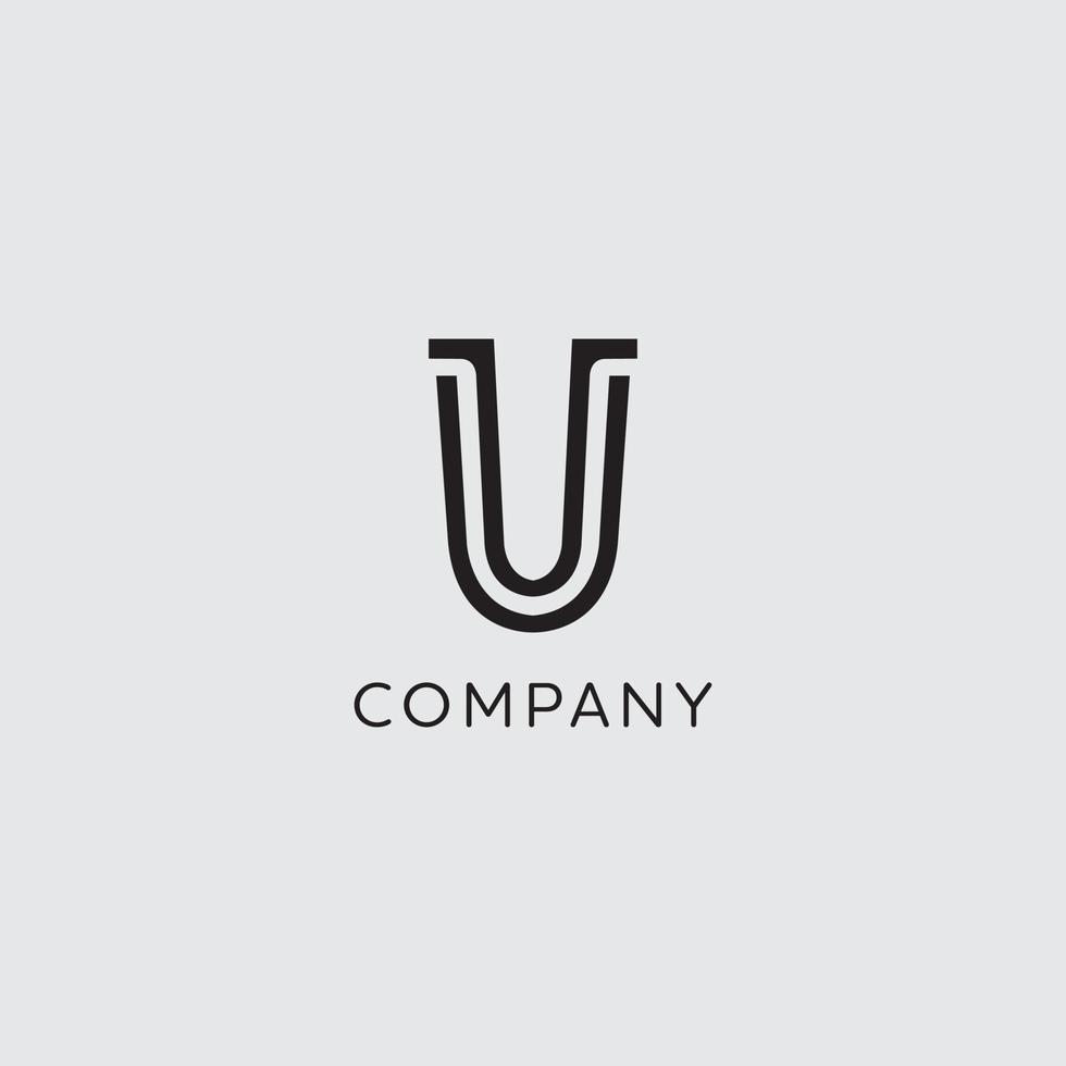Letter U Logo Design Template vector