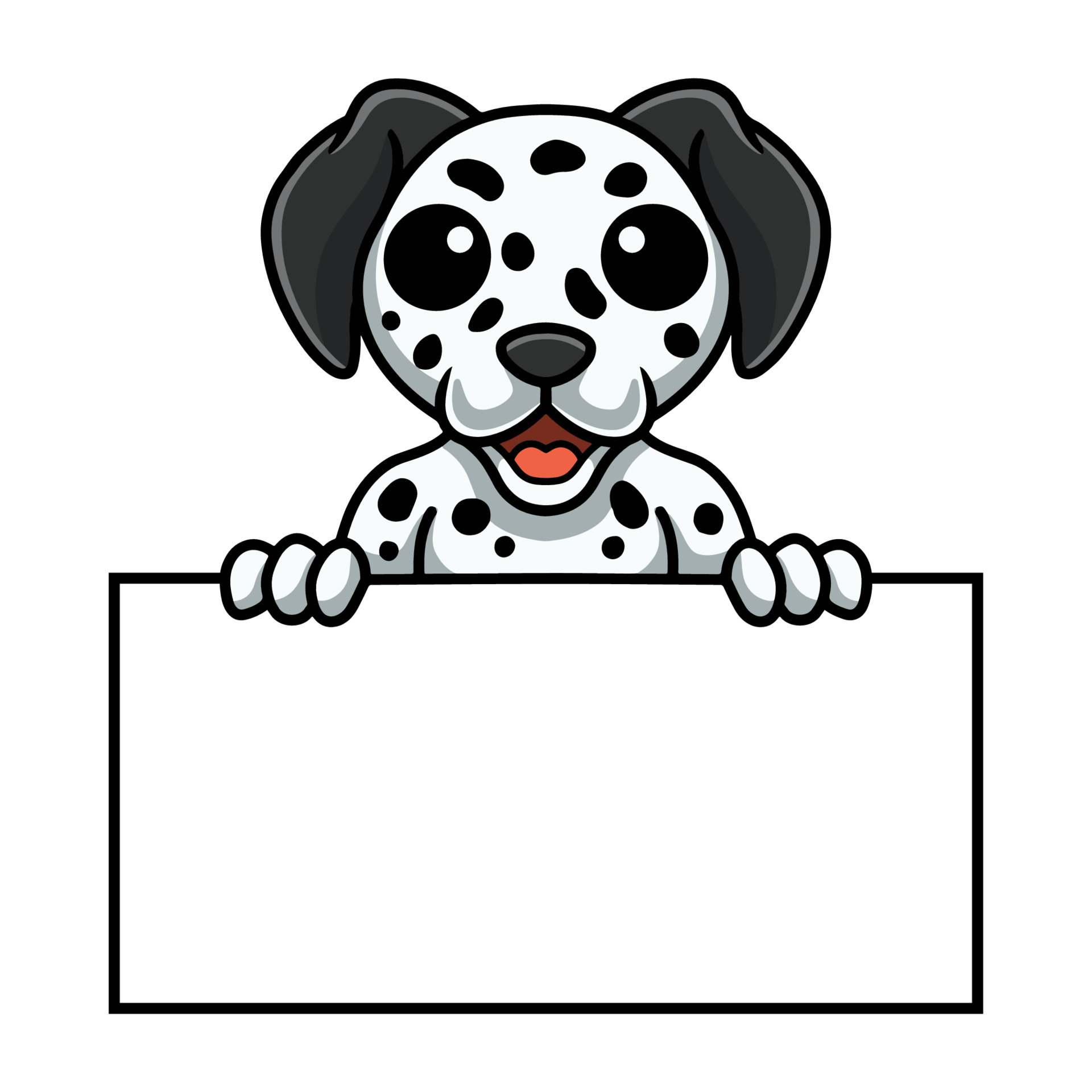 Cute dalmatian dog cartoon holding blank sign 16834783 Vector Art at Cute dalmatian dog cartoon holding blank sign 16834783 Vector Art at