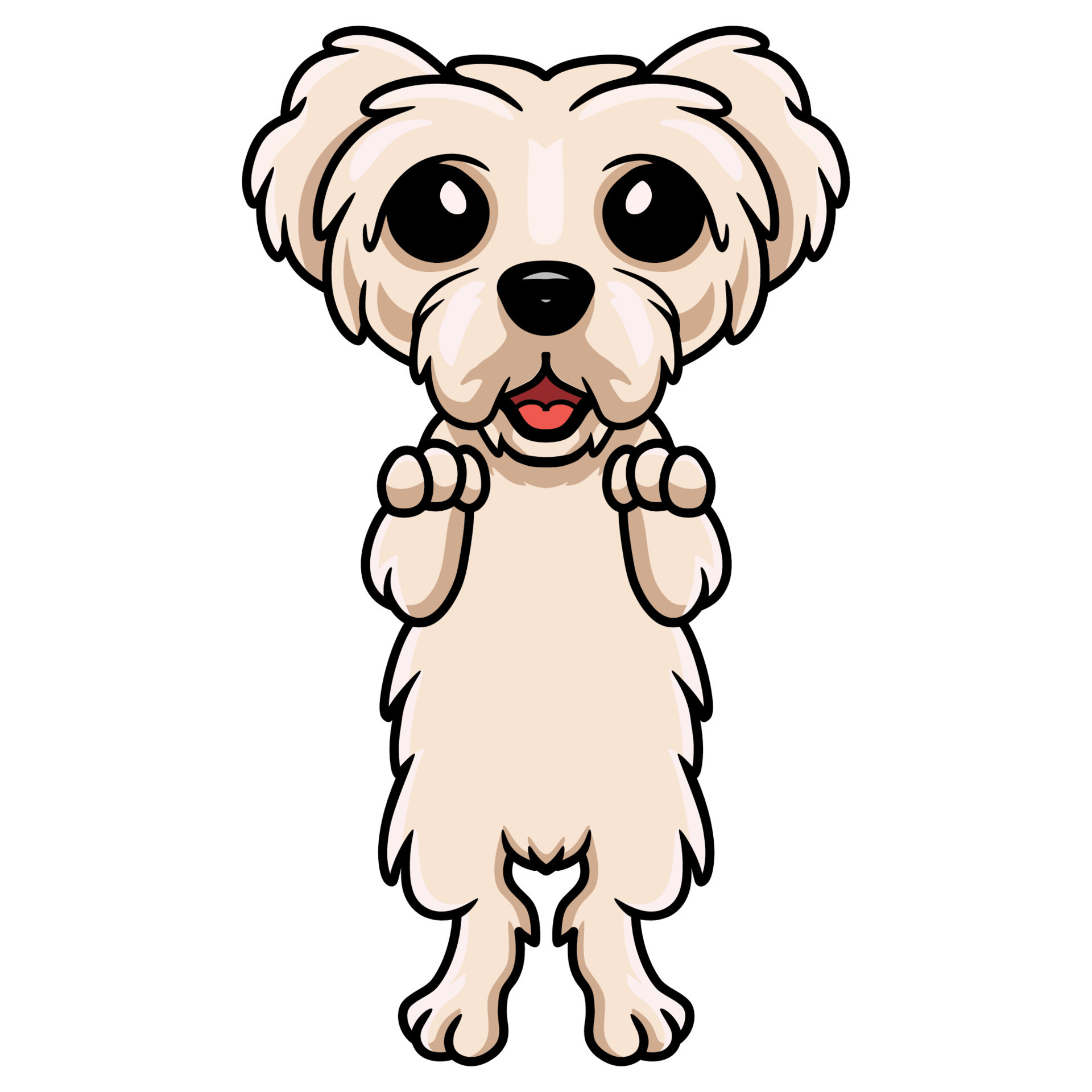 Cute maltese puppy dog cartoon 16834821 Vector Art at Vecteezy