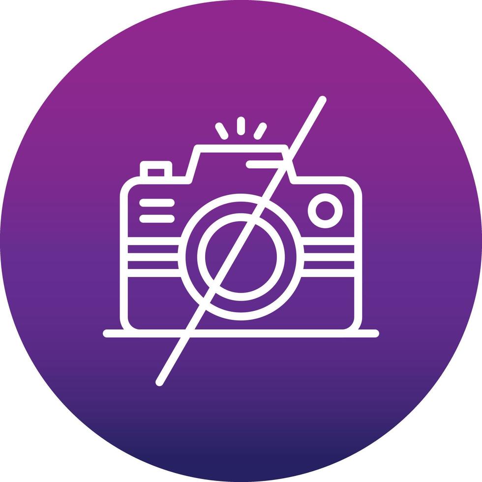 Ban Camera Vector Icon