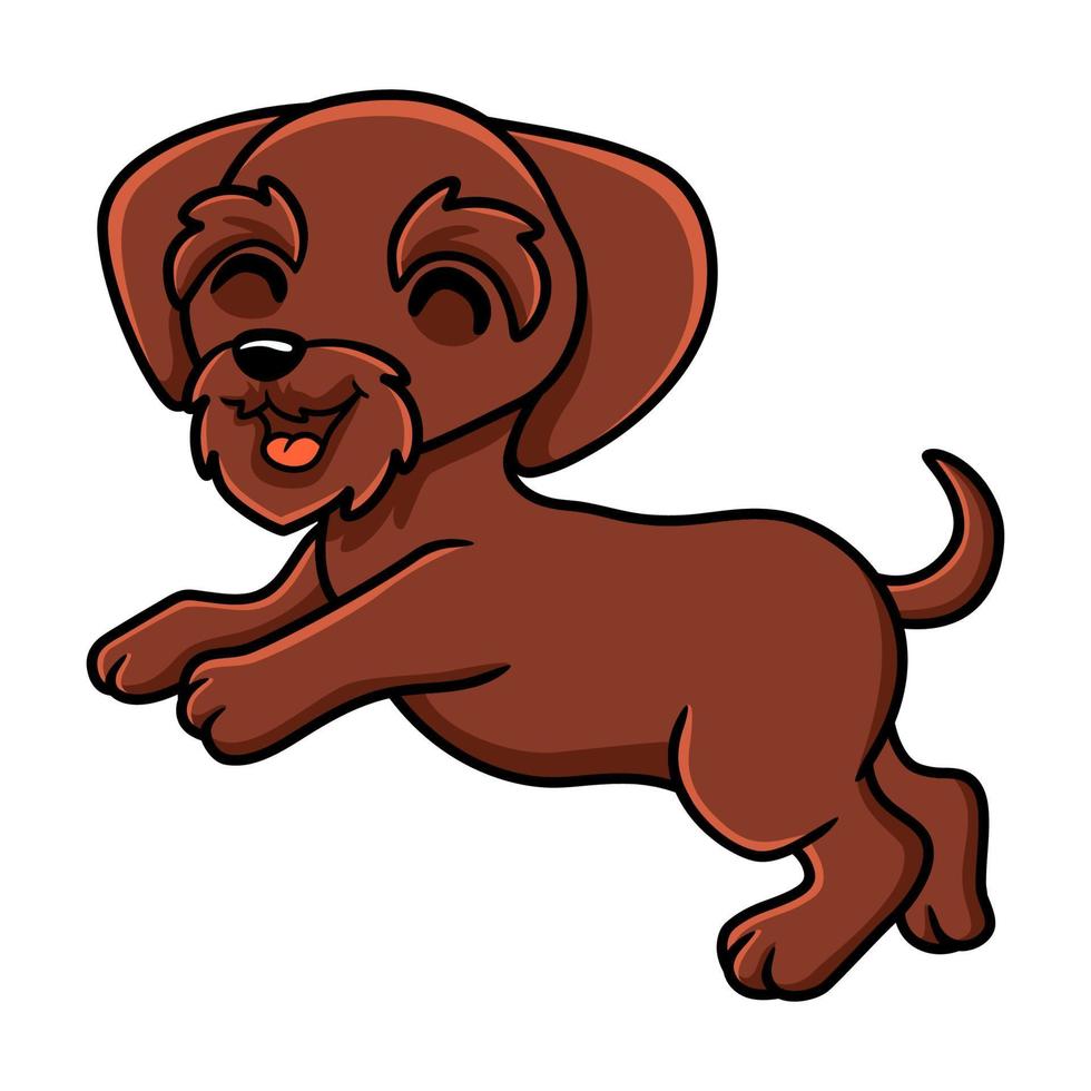 Cute pudelpointer dog cartoon posing vector