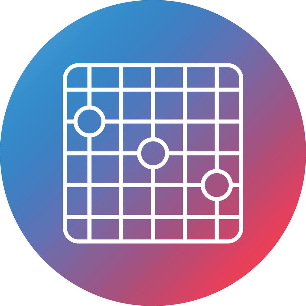 Heatmap Line Gradient Circle Background Icon vector