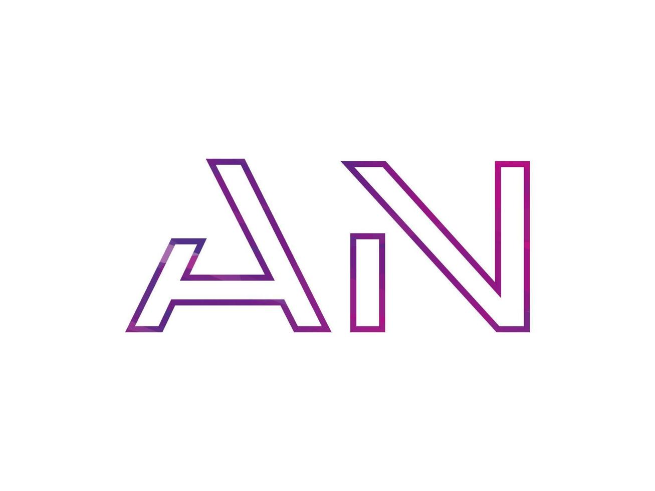 un logotipo de letra con un colorido vector de textura de arco iris. vector profesional.