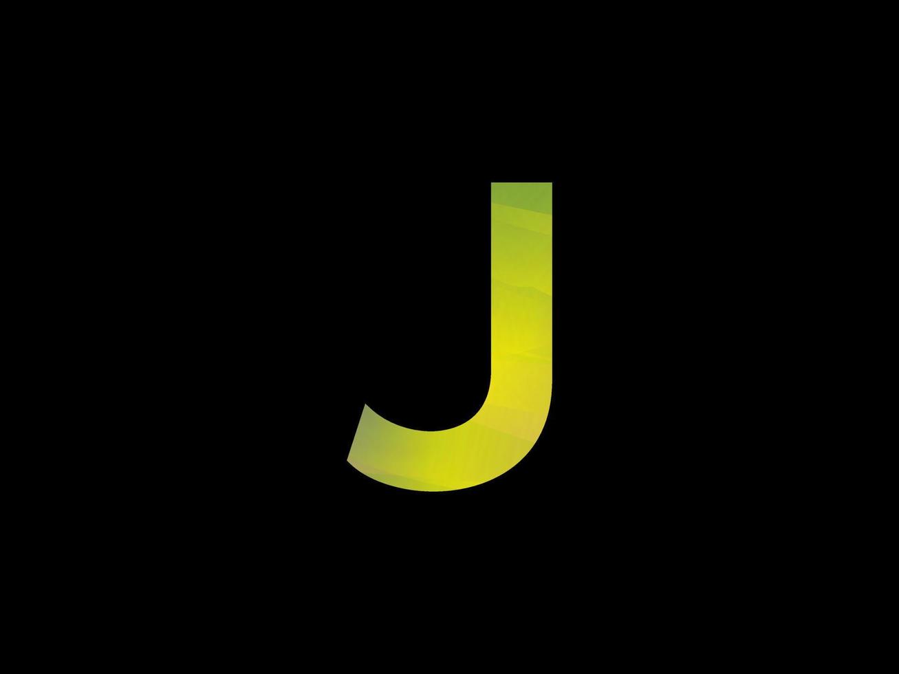 J Letter Logo With Colorful Rainbow Texture Vector. Pro vector. vector