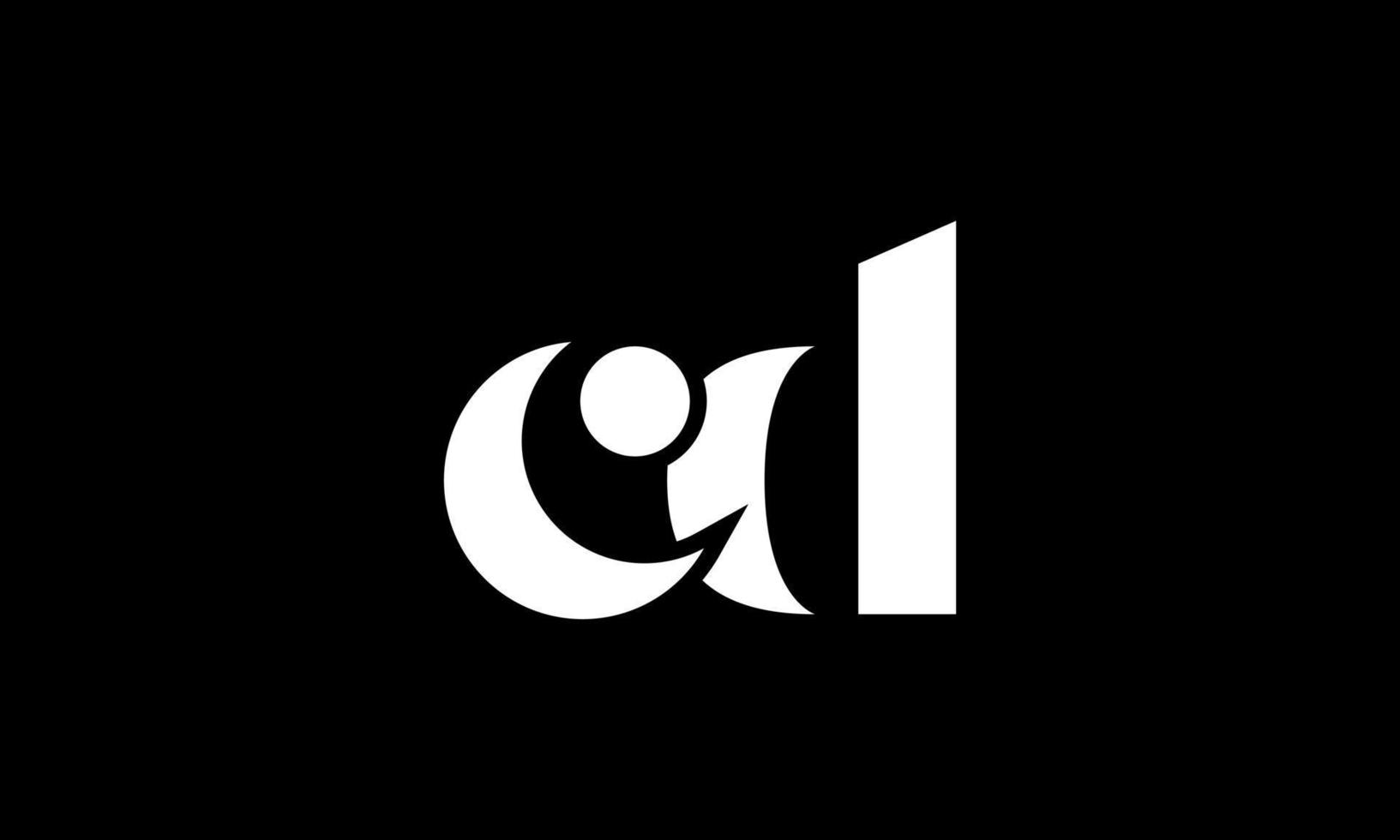 initial letter CD logo design in black background. pro vector. vector