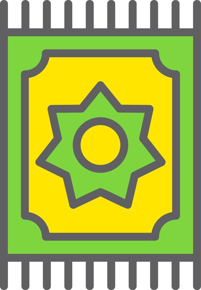 Prayer Mat Vector Icon