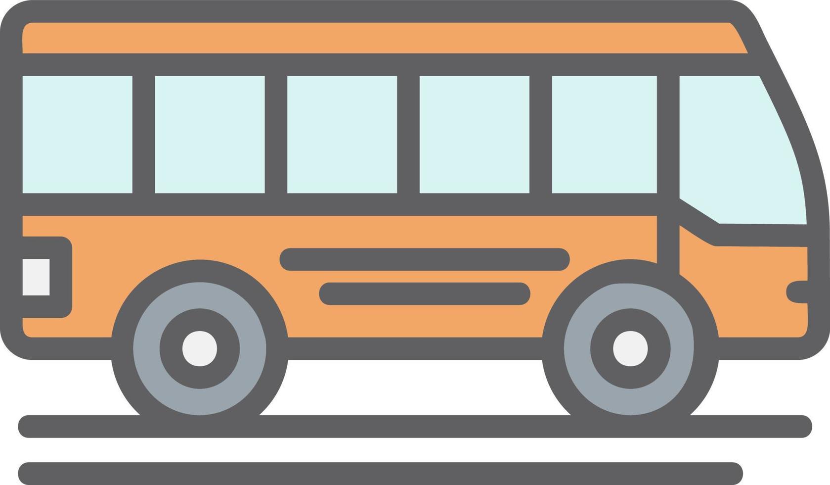 icono de vector de bus