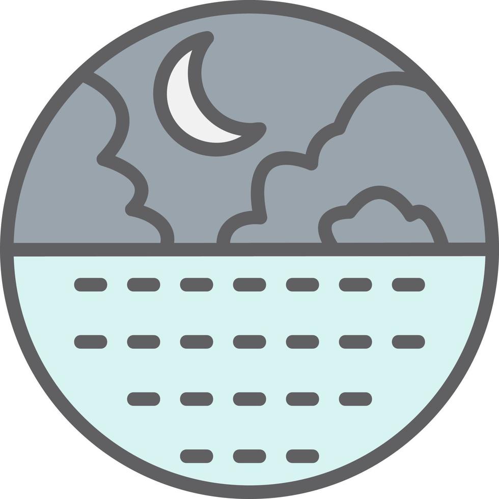Crescent Vector Icon