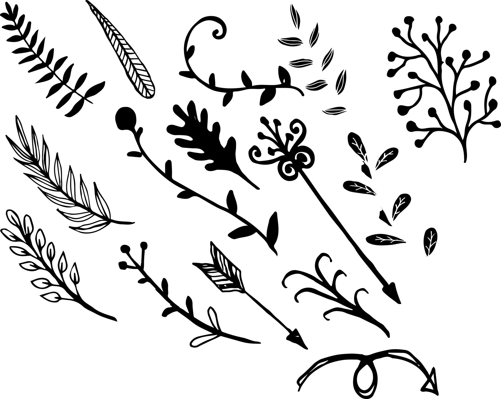 abstract ornament vector illustration in black and white colors