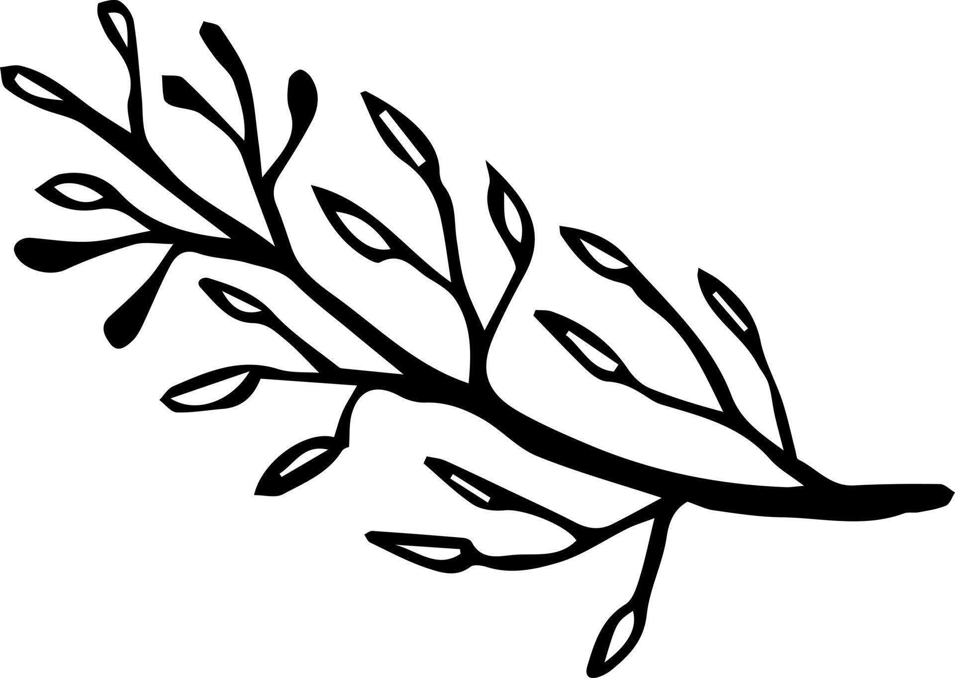 abstract ornament vector illustration in black and white colors