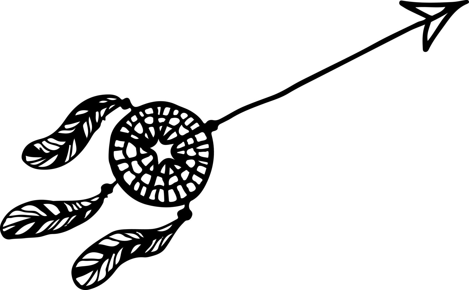 abstract ornament vector illustration in black and white colors