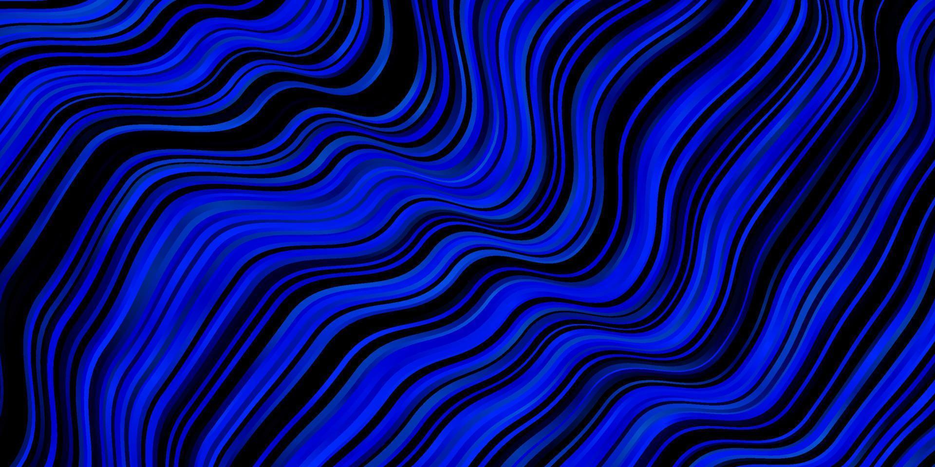 Dark BLUE vector background with wry lines.