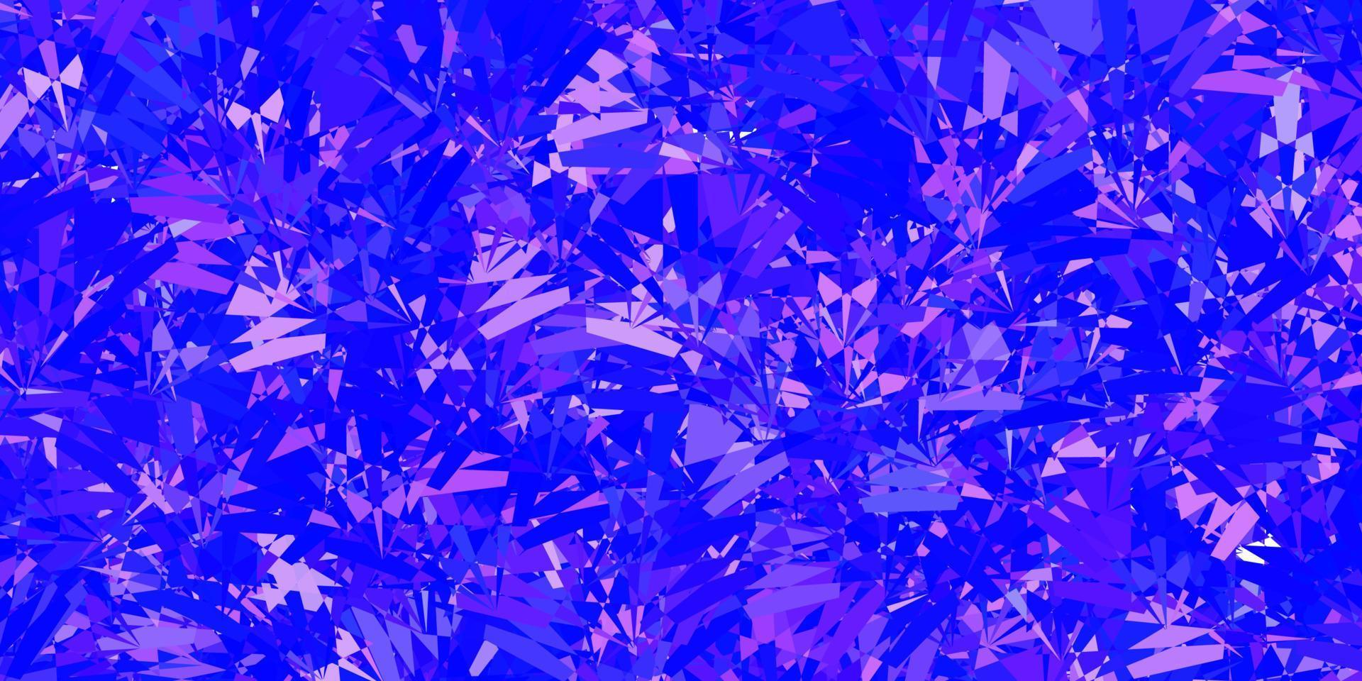 Light Pink, Blue vector layout with triangle forms.