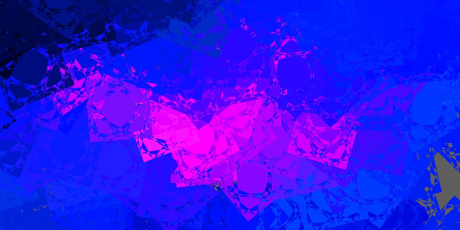 Light Pink, Blue vector template with triangle shapes.
