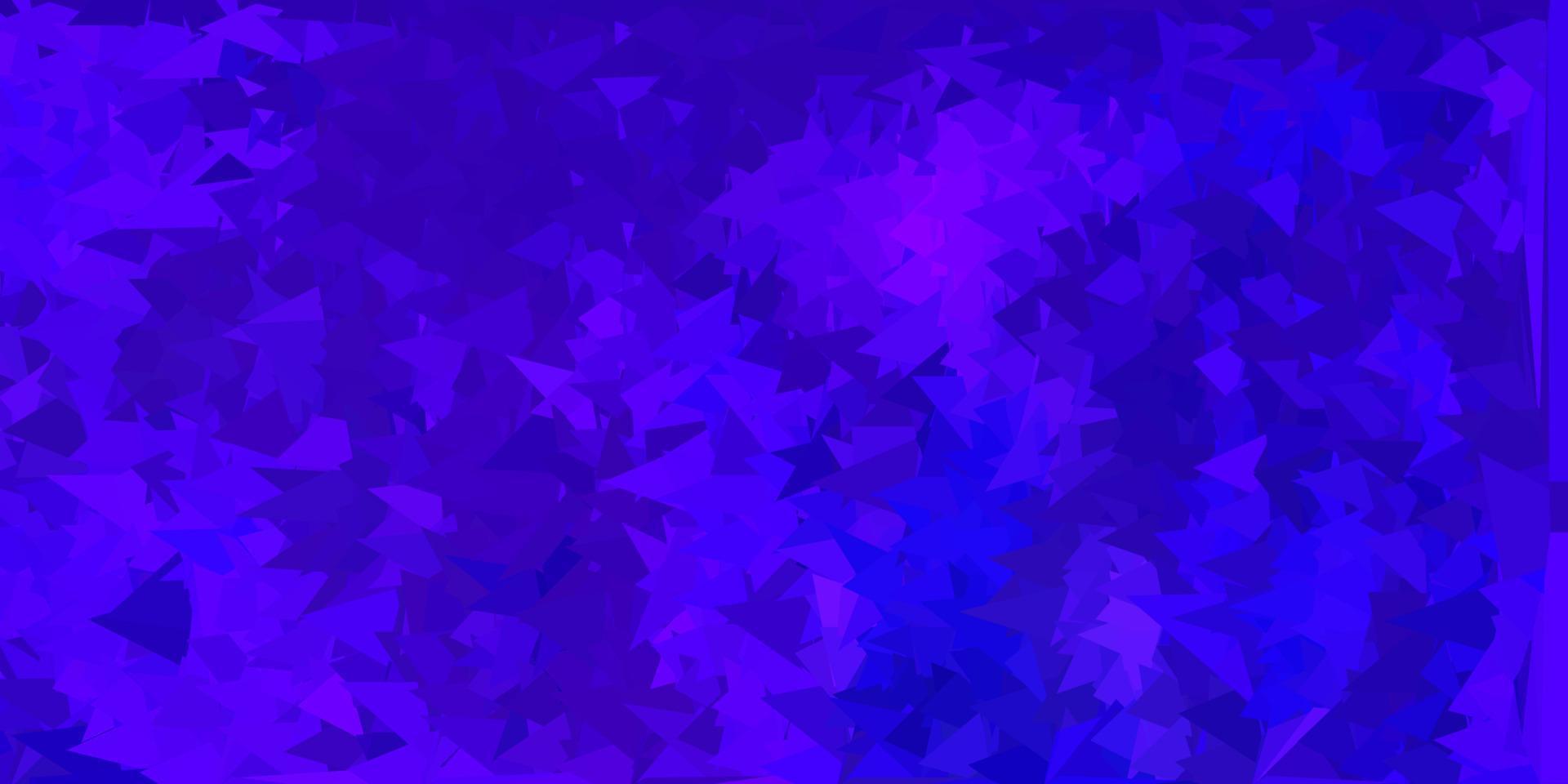 Fondo de pantalla de mosaico de triángulo vector púrpura oscuro.