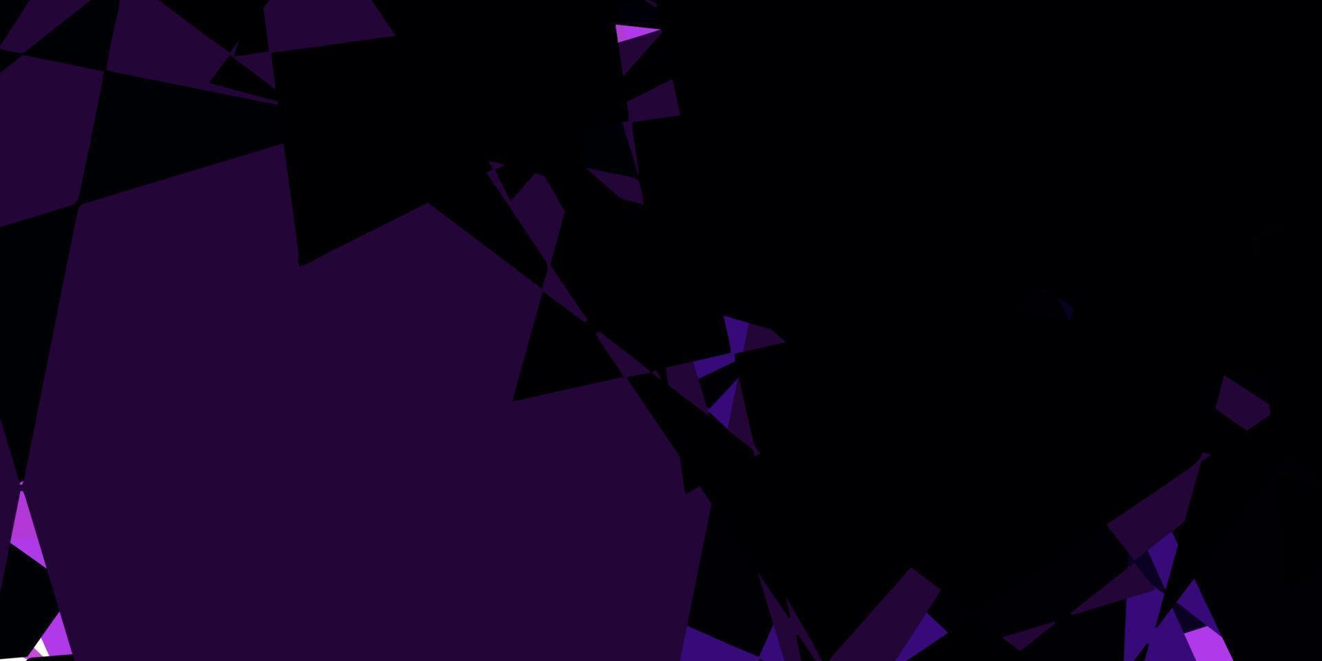 Dark Purple vector template with triangle shapes.